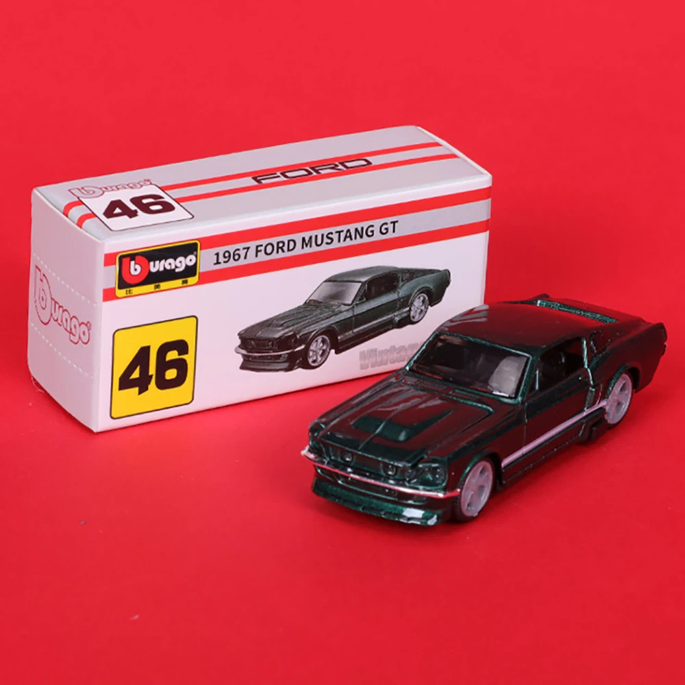 Bburago1:64 1967 Ford Mustang Multiple Model Small Collection Car