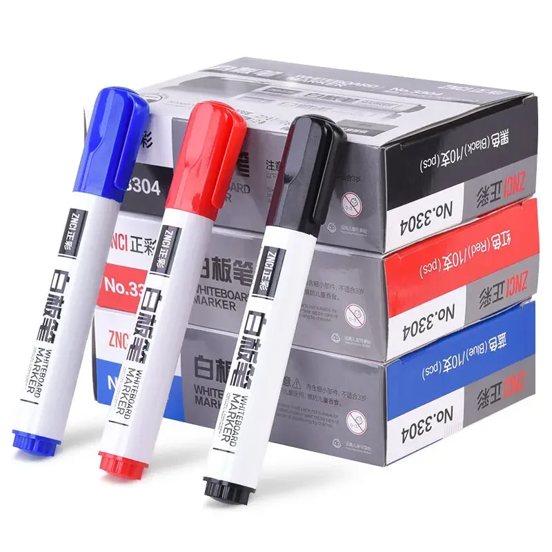 Whiteboard Marker Pens 10 Pens/Box Easy To Wipe Quick Drying Water-based Marker Repetitive Writing Board Erasable white marker pens pen marker marker pens whiteboard pens dry erase markers