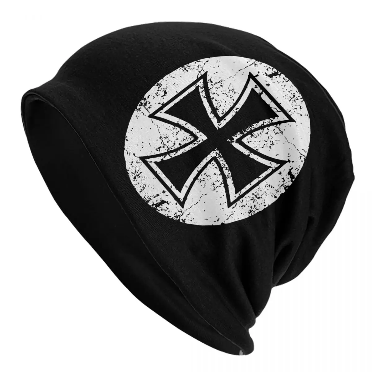 

German Iron Cross Templar Knight Bonnet Hats Autumn Winter Outdoor Germany Flag Skullies Beanies Hats Unisex Summer Dual-use Cap
