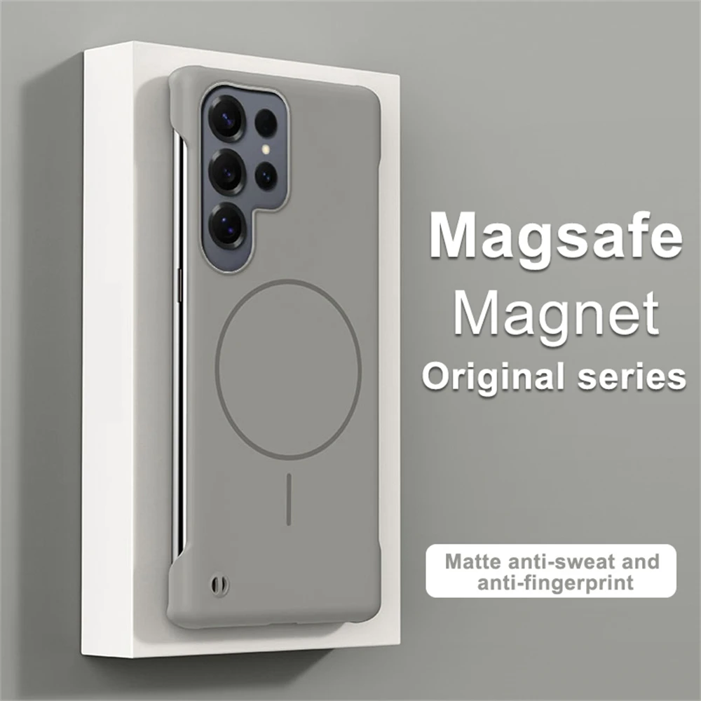 Matte Magnetic Ultra Thin Frameless Phone Case with Shockproof Cover