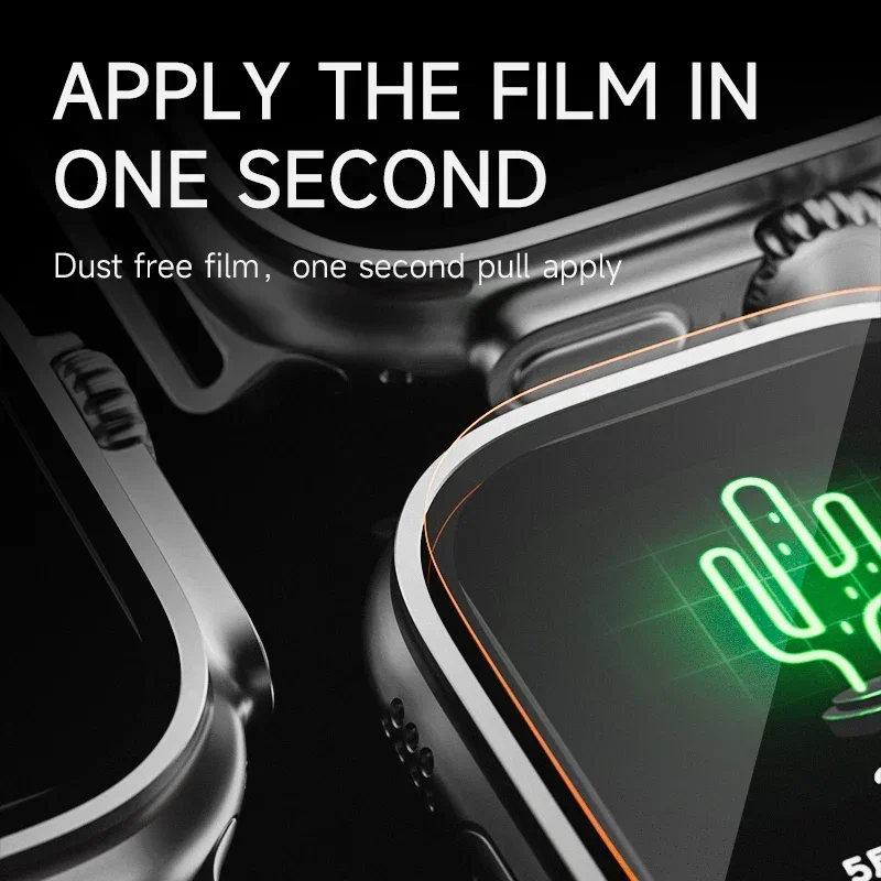 5-Pack High Definition 9H Tempered Glass Smartwatch Screen Protectors