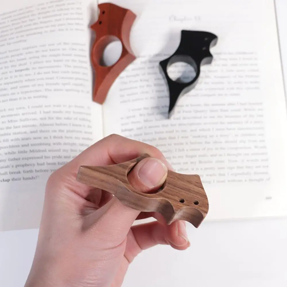 Pen Pouch Wooden Pet Cat Dog Reading Bookmark Bookmarks Rings School Supplies Student Pages Guide Marker Marking Sign Book Page Holder pen pouch