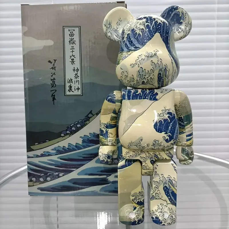 

Japanese surfing 400% resin violent bear office bedroom living room high-end decoration bear brick