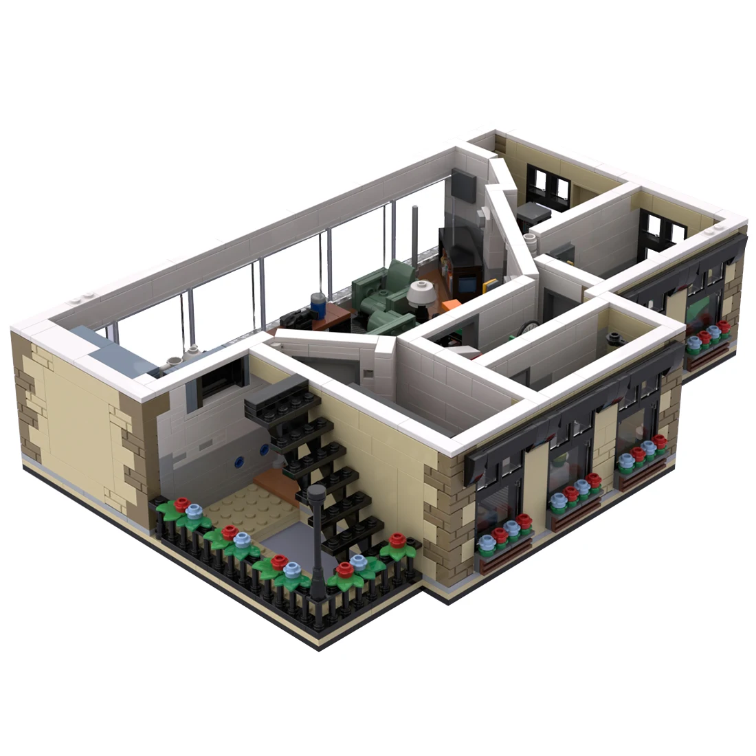 

Originally Authorized MOC-87960 1588pcs+ SitCom Suite - Seinfeld Small Particles Building Blocks Model Set