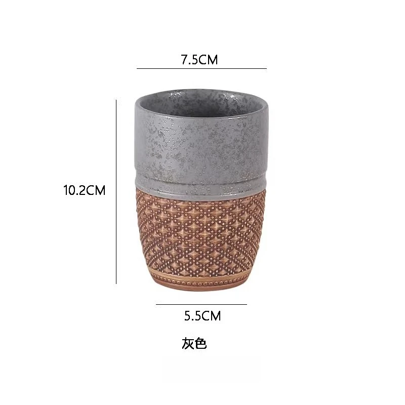 1pc Mouthwash Household Ceramic Toothbrush Hotel Toiletries Cups, Wash Cup, Bathroom Products_voghion.com
