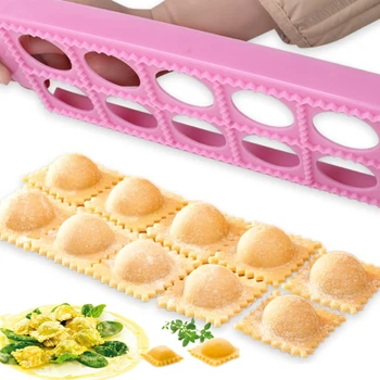 Utensili da cucina 10 con stampi per tortellini Taglierina per ravioli Forma in alluminio Stampo per gnocchi Pressa per impasto Strumenti fai da te per realizzare pasticceria 1