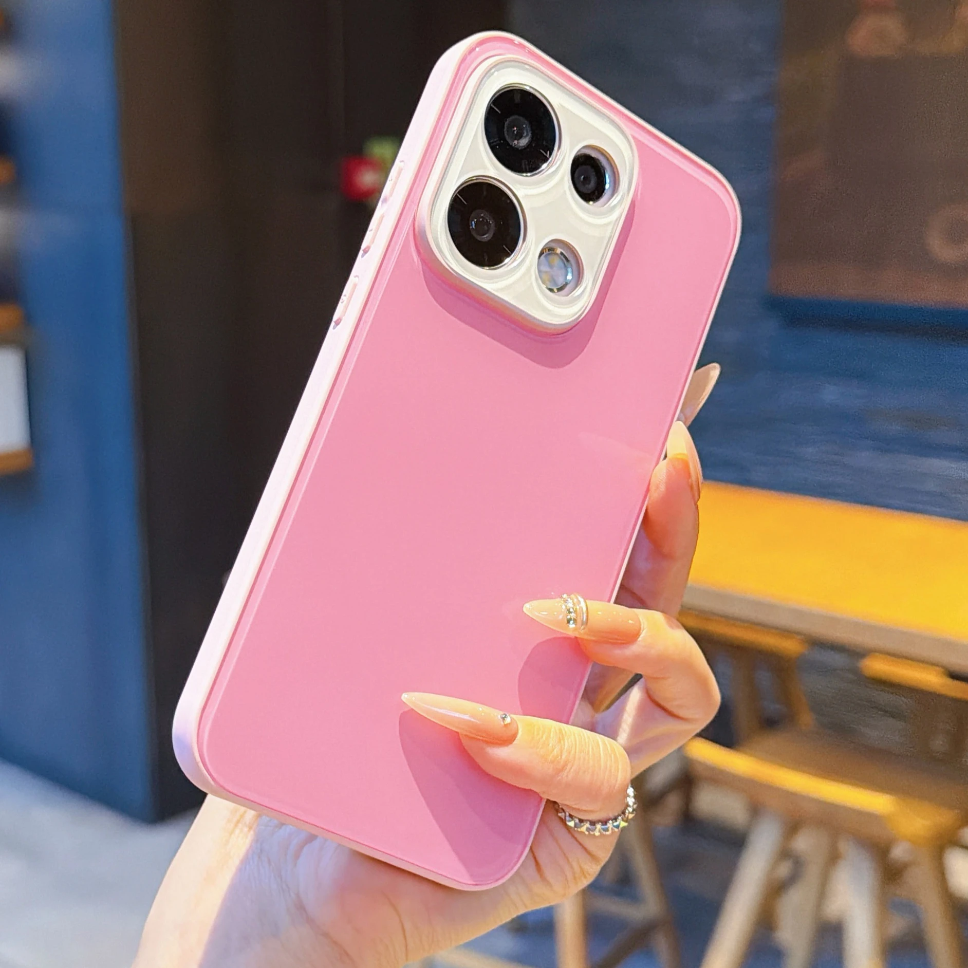 Crystal Clear Hard Back & Soft Silicone Phone Case - Transparent Design