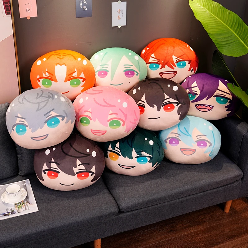 Cartoon Anime Ensemble Sterne Zurück Kissen Kawaii Tsukinaga Leo Sakuma Rei Kagehira Mika Sofa Dekorative Kissen Nette Weihnachten Geschenke – Detail 1