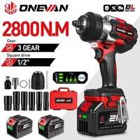 ONEVAN 2800N.M 2800W clé à chocs électrique sans brosse 1/2 pouces clé sans fil tournevis outil électrique pour Makita 18V batterie broche 1