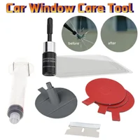 Car Windshield Repair Resin Kit Tools Windscreen Break Scratch Restoration Protective Stickers Glass Cleaner Care No Trace Wash 1