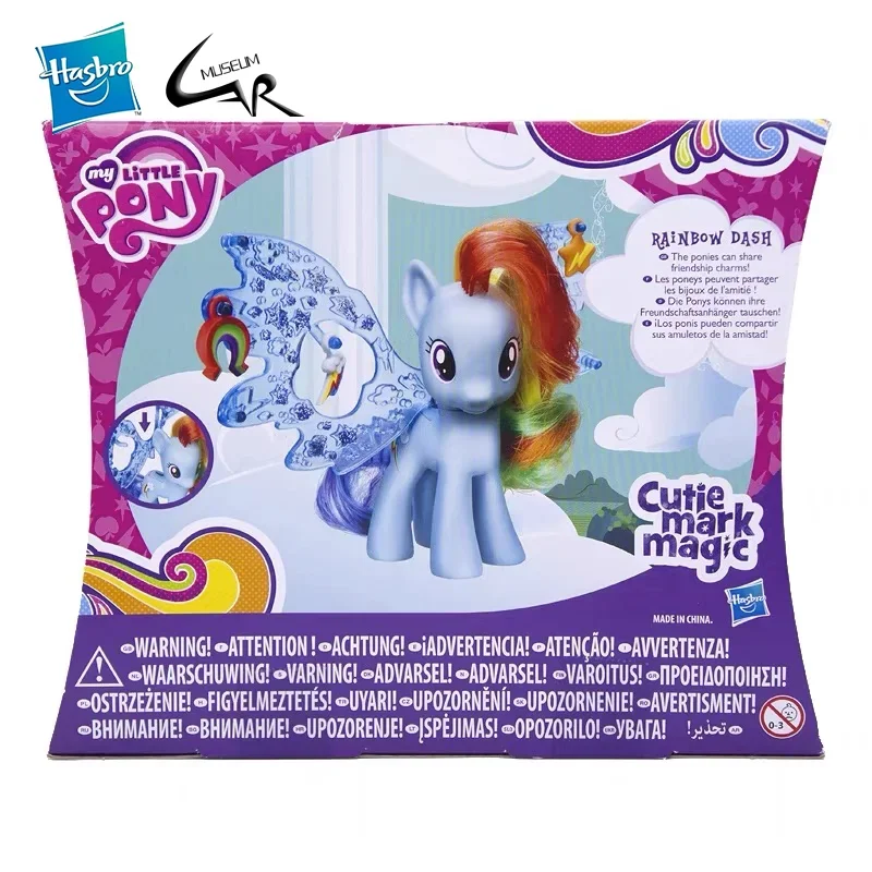 Hasbro My Little Pony Pinkie Pie Fluttershy Anime Action Figures Cutie Mark Magic Rainbow Dash Collectible Model Kids Toys Gift