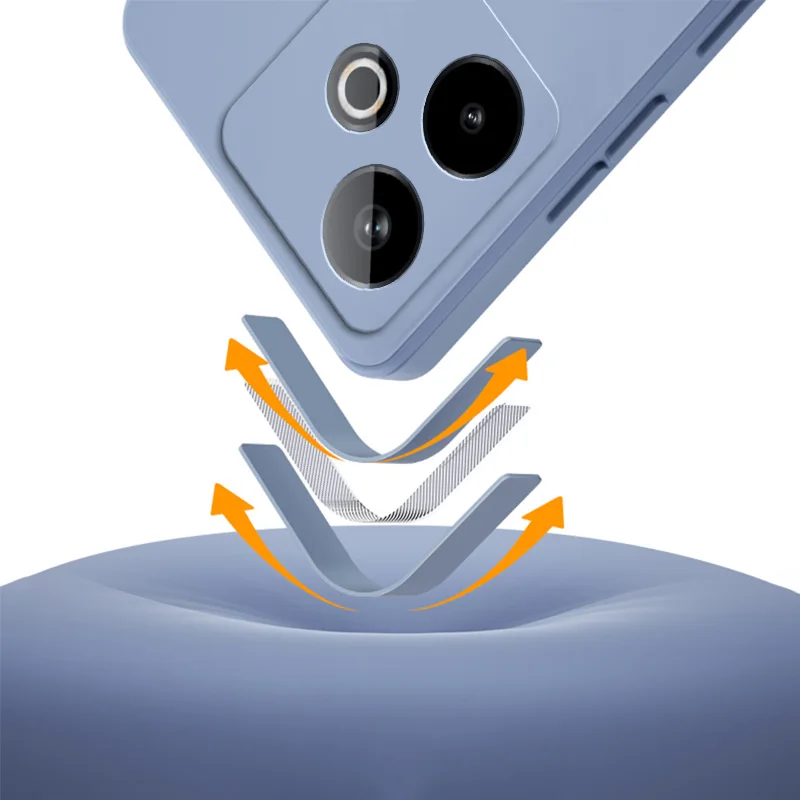 Enhanced Silicone Phone Case with Microfiber Lining - Soft and Slim Protective Cover