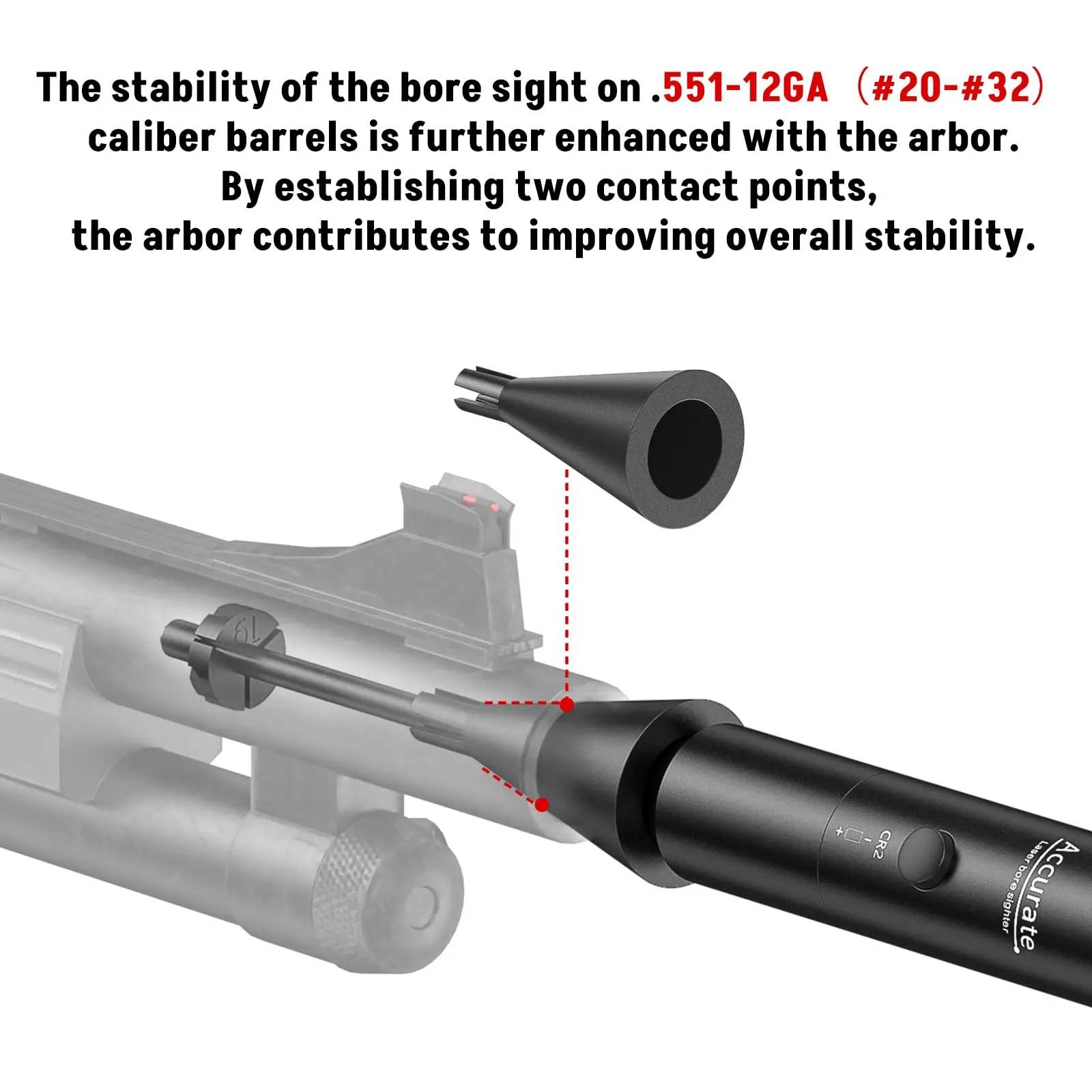 Laser Bore Sight Kit with Button Switch Professional Red/Green Sighter with 32 Adapters for 0.17 to 12GA Calibers Equipment Laser Sight Red Dot Laser Sight Laser Bore Sight