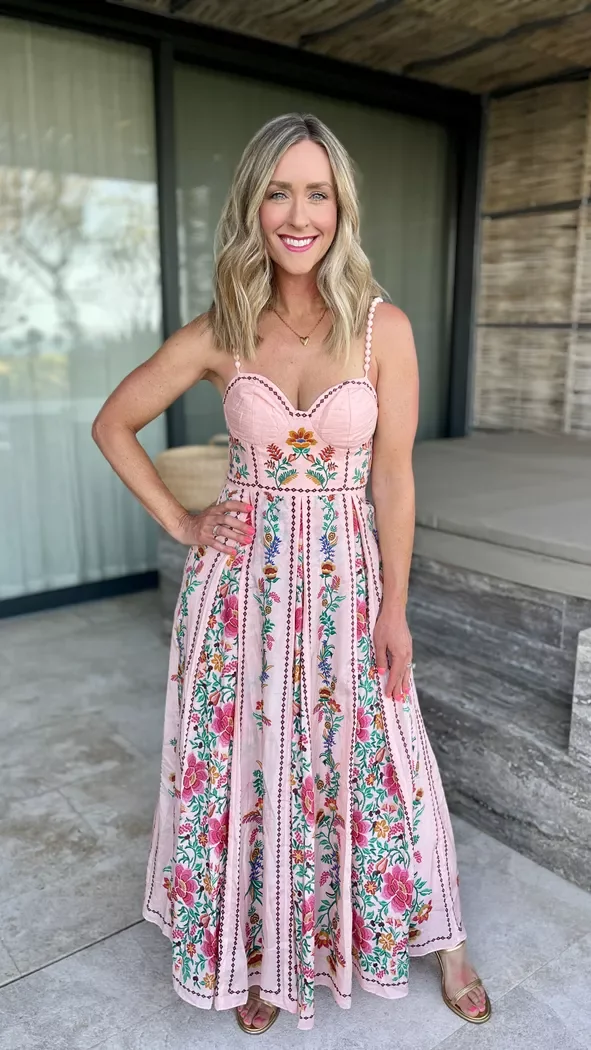 Vestidos largos con estampado Floral para mujer, vestido sin