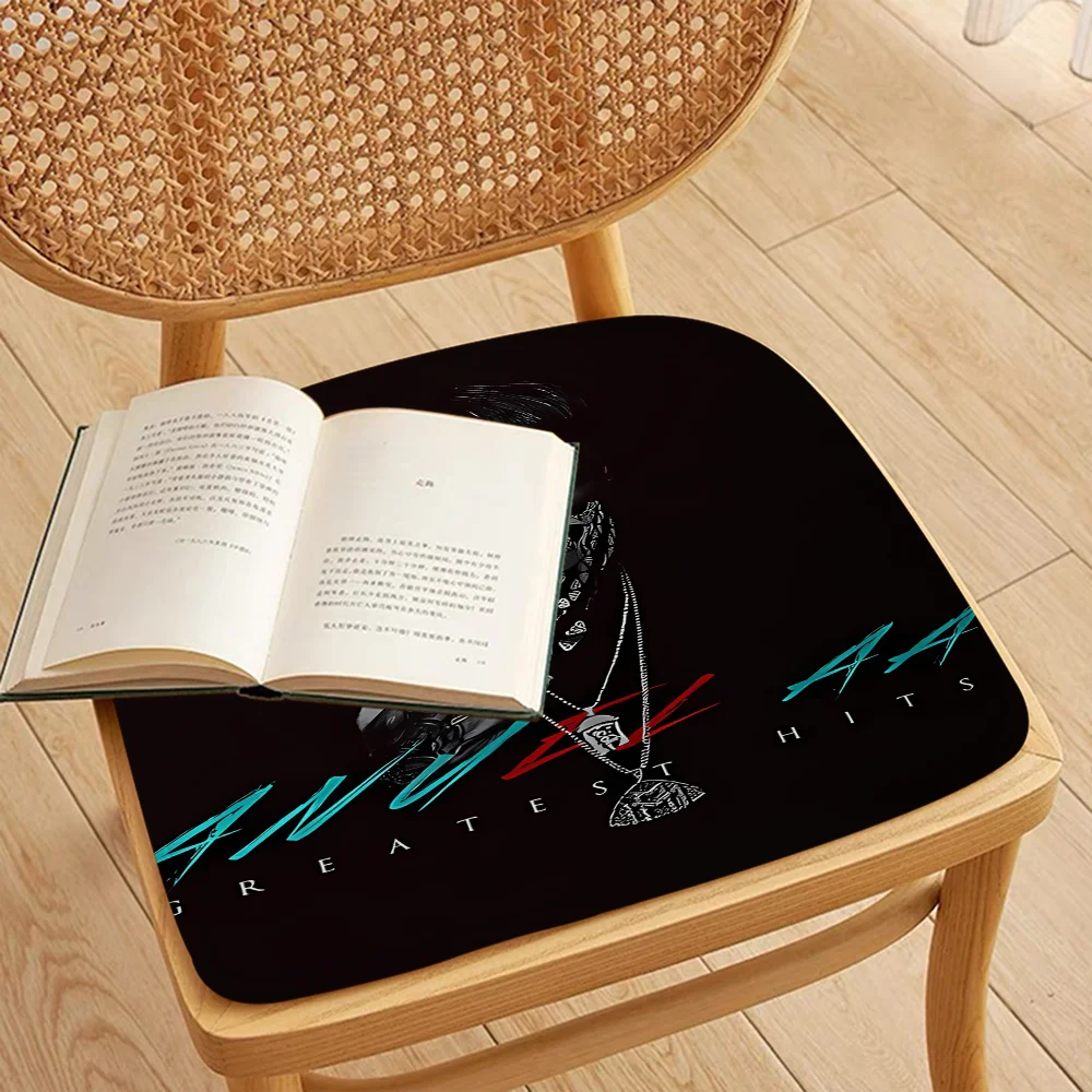 Hip Hop Rapper Anuel AA European Stool Pad Patio Home Kitchen Office Chair Seat Cushion Pads Sofa Seat 40x40cm Chair Mat Pad 3