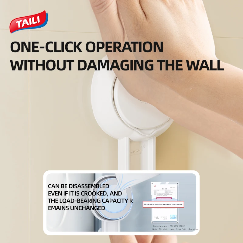 TAILI Slipper Rack Suction Cup Bathroom Wall-mounted Storage Rack Slipper Hook Toilet Drain Toilet Bedroom Shoe Drying Organizer