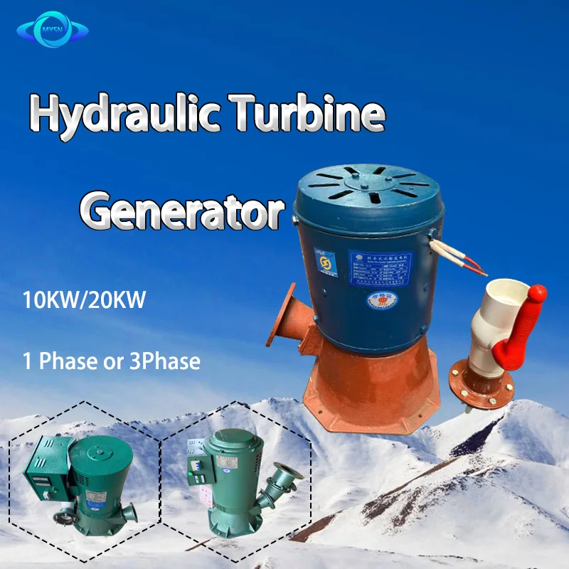 

Three Phase AC Permanent Magnet Water Turbine 400V 20KW Oblique Impact Hydroelectric Generator Set Hydraulic Generator