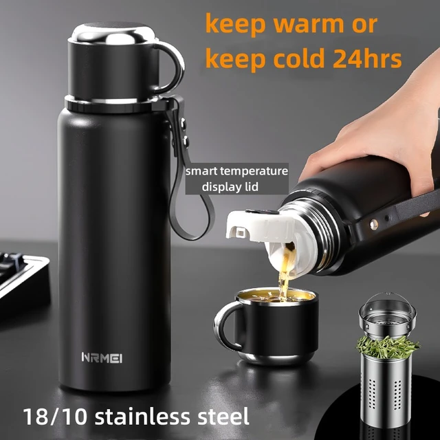 Thermos Home Glass Coated, Hot Water Coffee Cup, 24-hour Thermal  Insulation, 800ml Travel Portable Coffee Cup - AliExpress