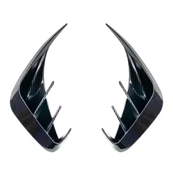 Rear Bumper Lip Spoiler with Air Vent Outlet Cover Trim (Carbon look)
