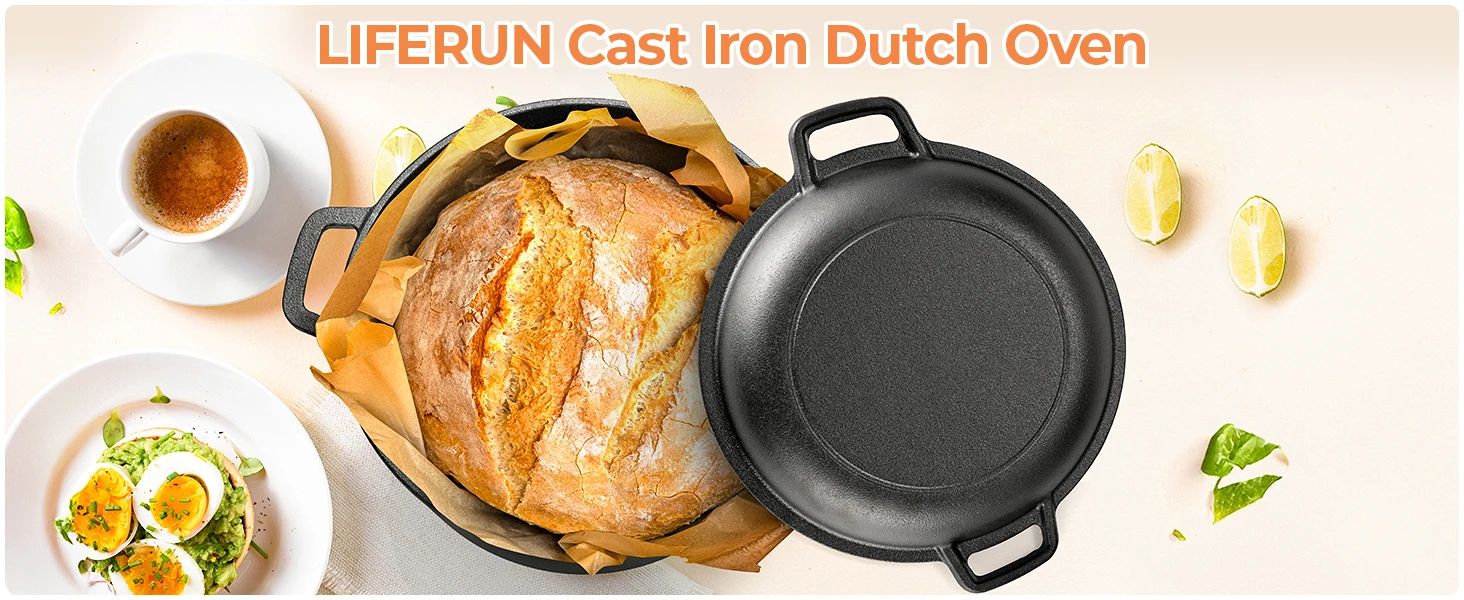 7QT  Cast Iron Dutch Oven