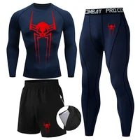 Quick Dry Men's Thermal underwear Sets Running Compression Sport Suits Basketball Tights Clothes Gym Fitness Jogging Sportswe
