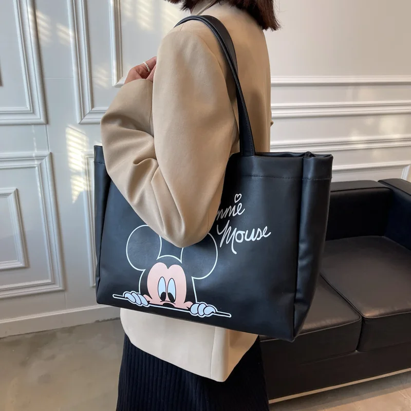 Women Messenger Bag Minnie Mickey Bag Leather Handbags