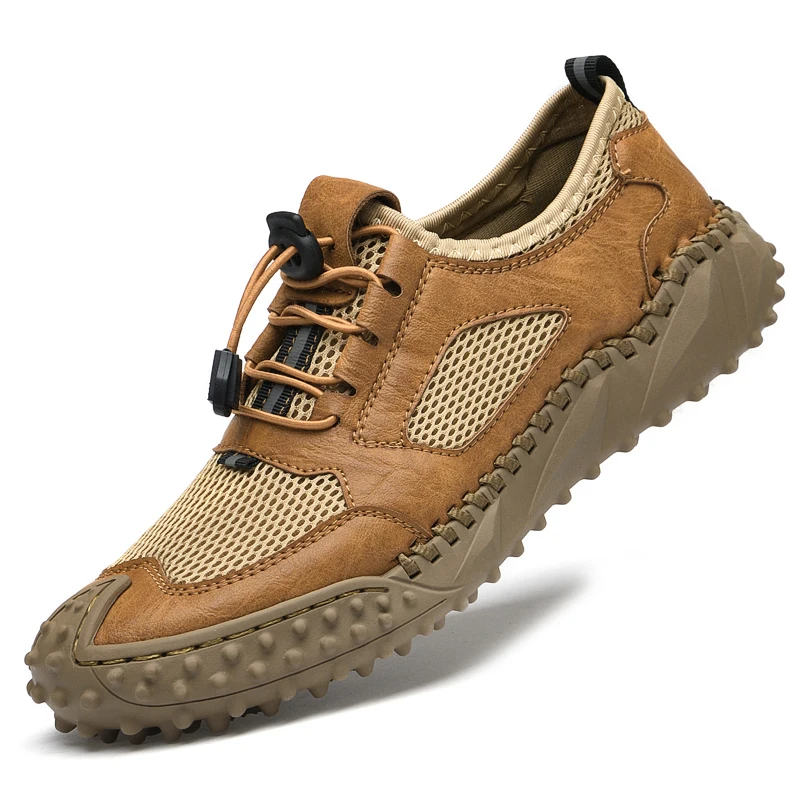 

2022 New Men Casual Shoes Soft Leather Breathable Loafers Fashion Brand Men Summer Outdoor Shoes Comfy Mens Sneakers Size 38-46