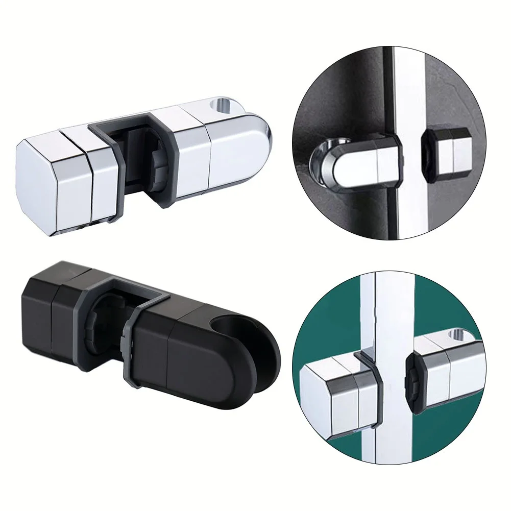 

Universal Shower Head Holder 15mm-30mm Chrome Shower Rail Head Slider Bar Holder Adjustable Shower Mounting Brackets