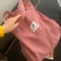 JIOMAY sacs à bandoulière Sac de courses sacs porté épaule  cabas femme sac femme sac bandouillere femme sacs à main sac  sacoche femme Sac de Shopping en toile pour femmes fourre-tout à bandoulière en velours côtelé 2 2