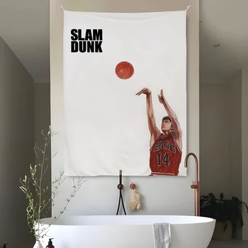 Tapisserie classique de bande dessinée japonaise S-SLAM D-DUNK, parfaite pour la maison et le salon, décor de chambre à coucher, bannière d'arrière-plan d'art mural 1