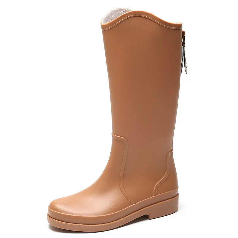 High Rain Boots Women Fashion Waterproof Insulated Rubber Shoes Woman