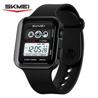 SKMEI 2504 Sports Fashion Men Electronic Watch Luminous Alarm Clock Calendar Waterproof Silicone Strap Digital Watches for Man 2