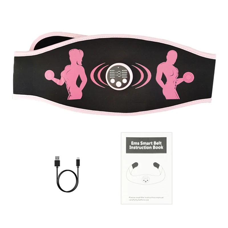 Abdominal Trainer Vibration Slimming Belt EMS Muscle Stimulator Toning Belts Abdomen Arm Leg Waist Workout Home Fitness Equiment muscle stimulator abdominal muscle stimulator