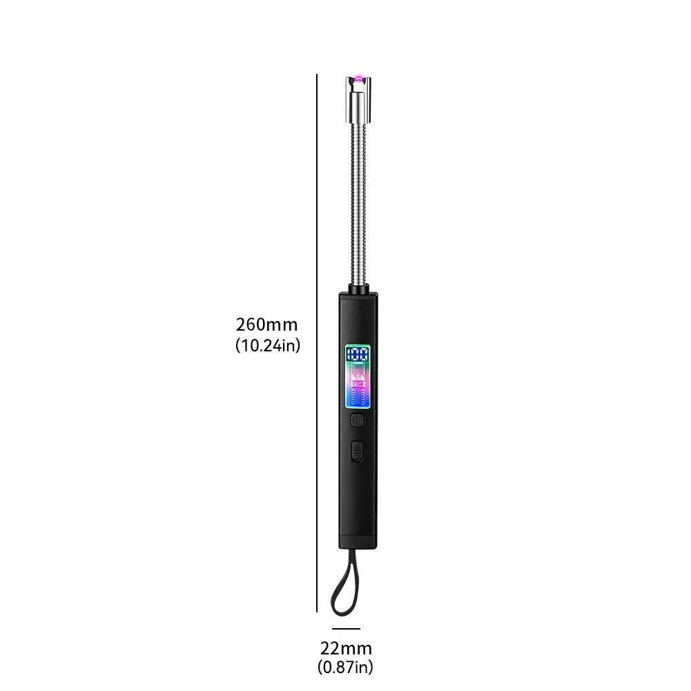 Cigarette Lighter Electric Arc Igniter Outdoor Lighter Kitchen USB Rechargeable Portable Electronic Lighter Safety Lock Ecofriendly for Candles Gas Stoves