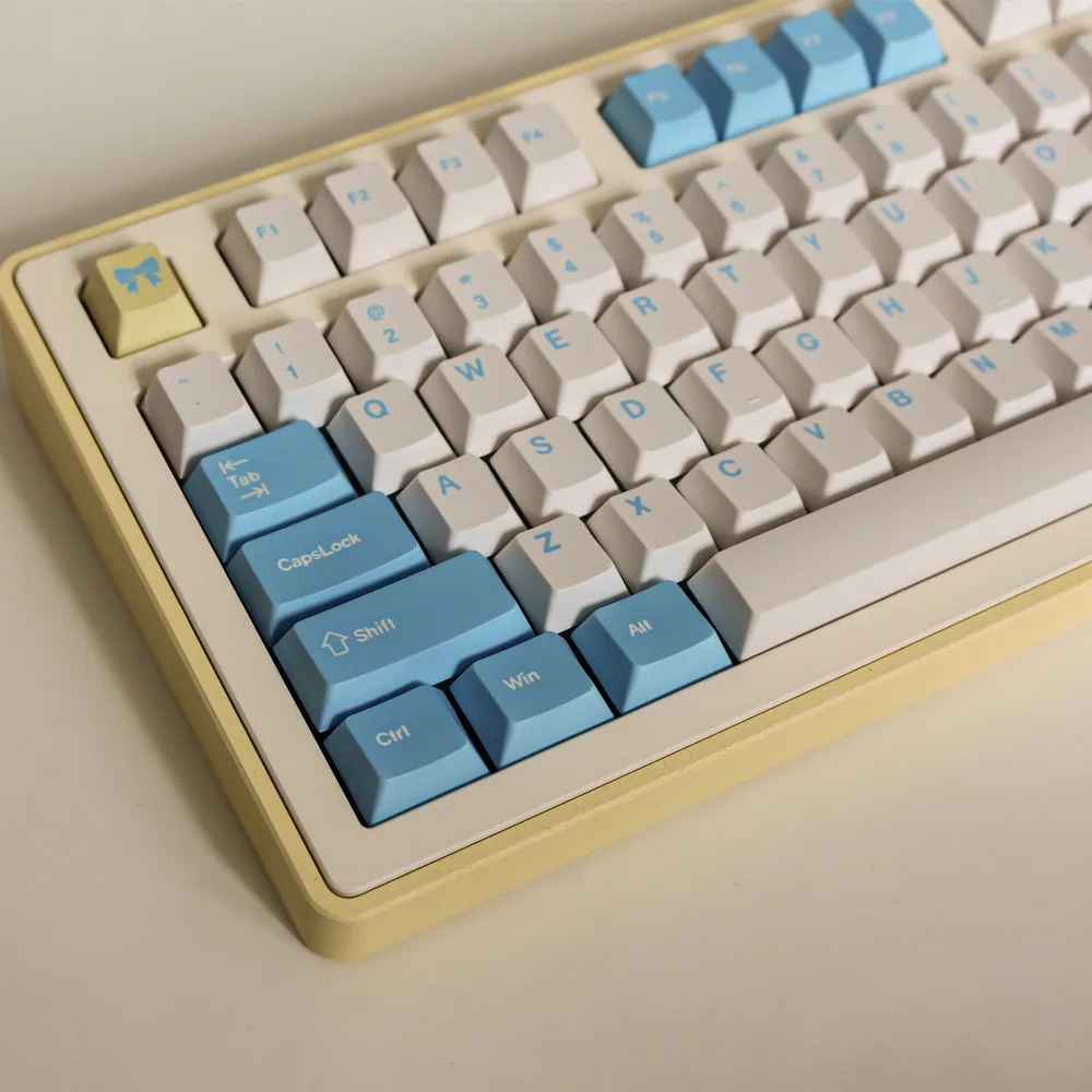 

140 клавиш, индивидуальная клавиатура Alice Keycap Cherry Profile, сублимационная печать ISO ANSI, полный комплект для механической клавиатуры GH60/GK61/GK64/84/87/104