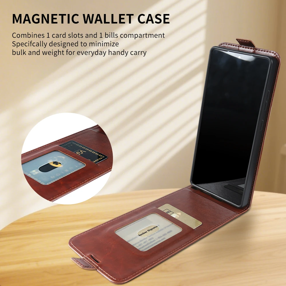 Premium Shockproof Leather Case with Front and Back Protection