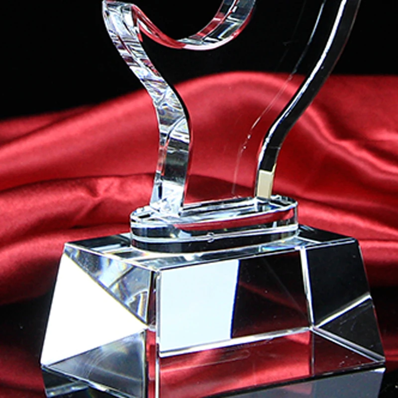 Customized Annual Fish Fishing Competition Crystal Trophy, Lettering High-end Souvenir, Home Decor Awards Fish Shape Trophy, 1Pc