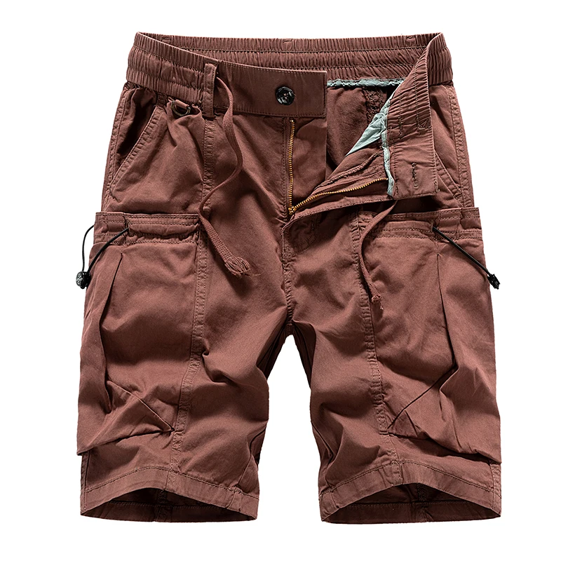 Summer Waterproof Quick Dry Multi-pocket Shorts Men Cargo Shorts Tactical Short Pants Men's Outdoor Clothes Hunting Fishing