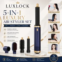 Ensemble de lissage multifonctionnel LUXLOCK Professional 5-en-1, peigne à air chaud, sèche-cheveux, fer à boucler, cadeau pour femmes 1