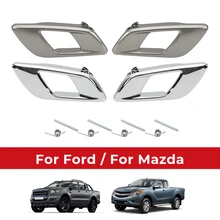 Chrome Door Inner Handle Cover Door Handle Bowl Trim For Mazda Bt50 2012 - 2019 2017 Ford Ranger Truck Ford Everest 2015 - 2019