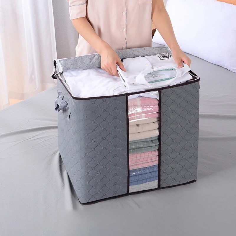 Clothes Storage Box 1Pc/2Pcs Large Capacity Non-Woven Storage Box for Clothing storage box clothes storage box clothes storage organizer