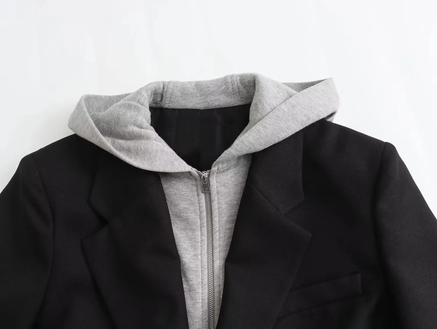 Women's Blazers Jackets With Hoodies Office Elegant Outwear With Button Long Sleeve Coat inszar Casacos de Inverno Feminino Coat