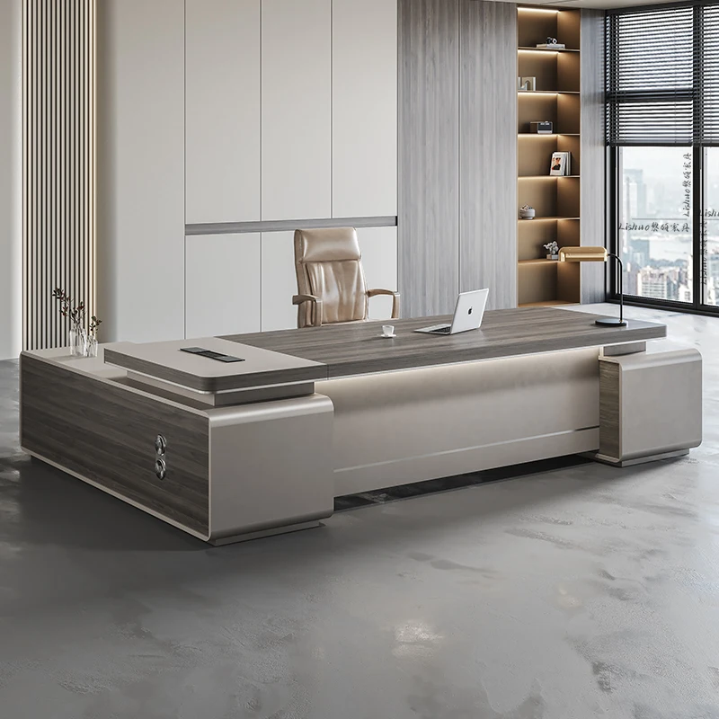 Drawers High Quality Office Desk Cabinet Corner Storage Floor Design European Desks Luxury Mesa De Escritorio Office Furniture