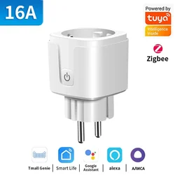 Smart Power Monitor Plug with WiFi/Zigbee Control and Voice Integration - Zigbee 16A