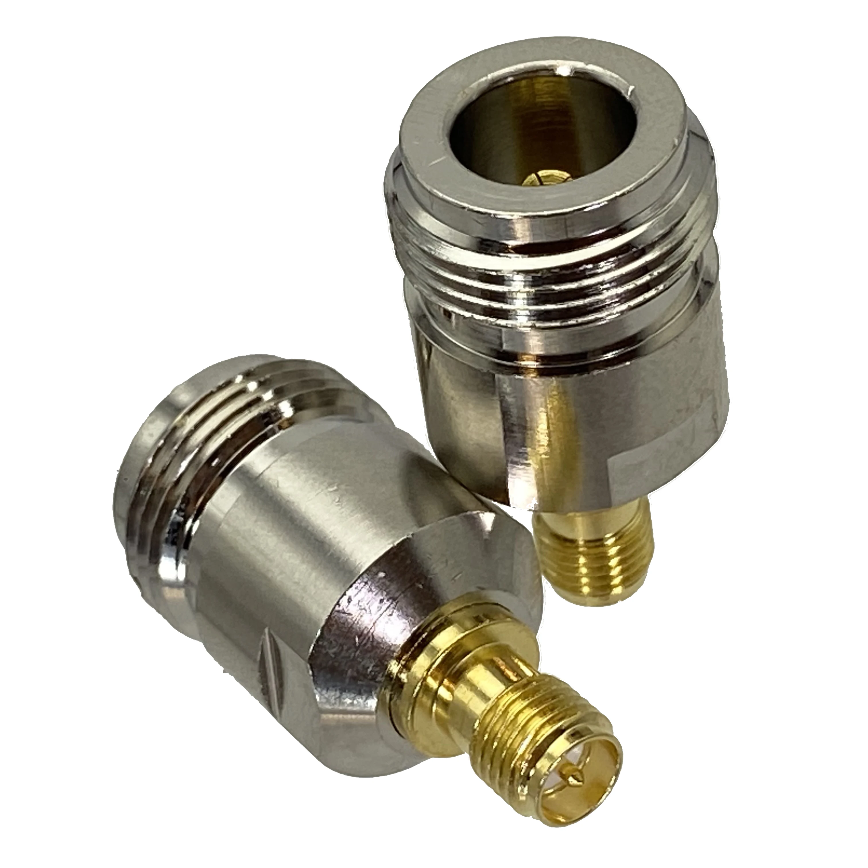 

1pcs N female jack to RP SMA Female jack center RF coaxial adapter connector 50ohm Wire Terminals