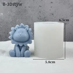 Cute Lion Silicone Mold for Handmade Crafts and DIY Projects (B-3Dstyle)