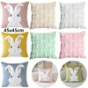 1-2PCS Easter decoration pillow cover rabbit soft comfortable home room decoration sofa cushion cover Easter Bunny Pillow Covers 3