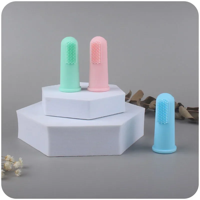 New Baby Products Silicone Finger Set Toothbrush Baby Soft Hair Finger Toothbrush Creative Silicone Dental Gel