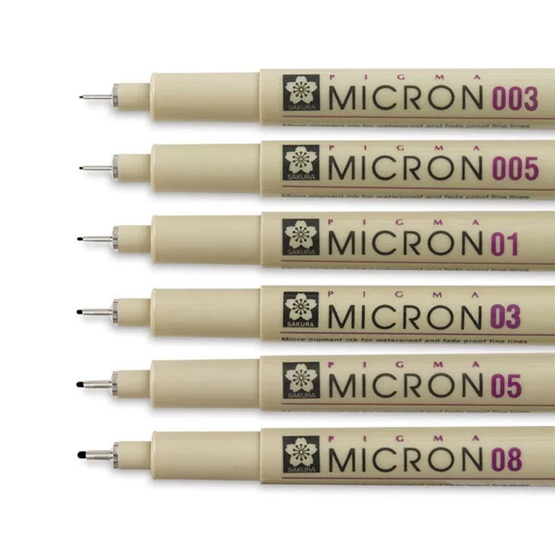Sakura Liner Pen Set 1 pcs Waterproof Black Fineliner Micron Pen Design Sketch Drawing Marker Artist Markers School Supplies pen marker markers pen marker pens marker pen art marker pens manga markers micro pens art markers sketching markers