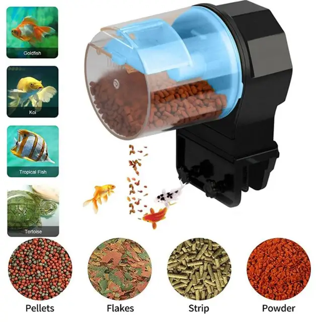 Automatic Fish Tank Feeder 12 Hours/24 Hours Intelligent Timing  Large-capacity Aquarium Fish Feeder - AliExpress